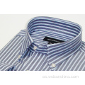 Softy Business Blue Color Camisa a rayas para hombres